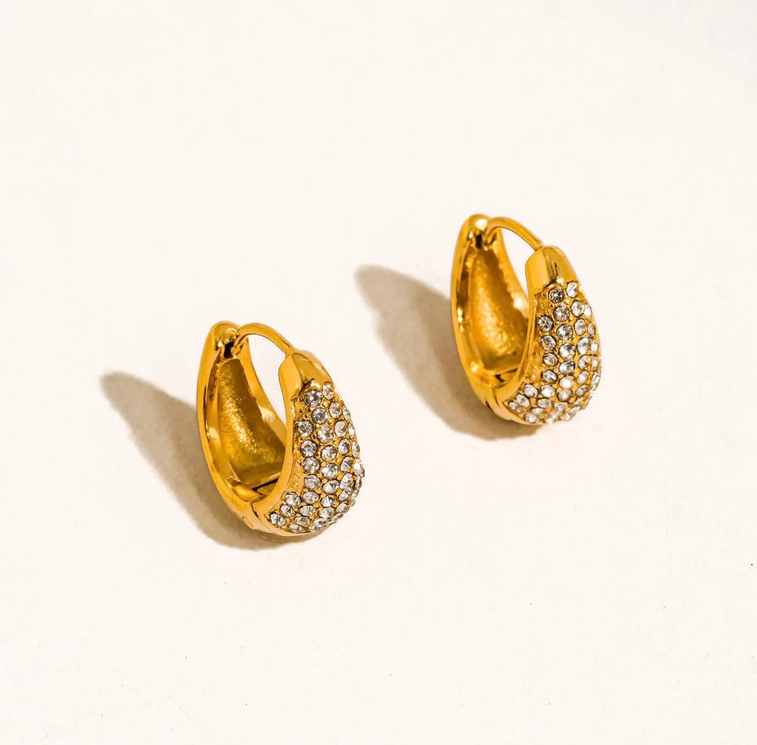 Lunar Zirconia Hoops