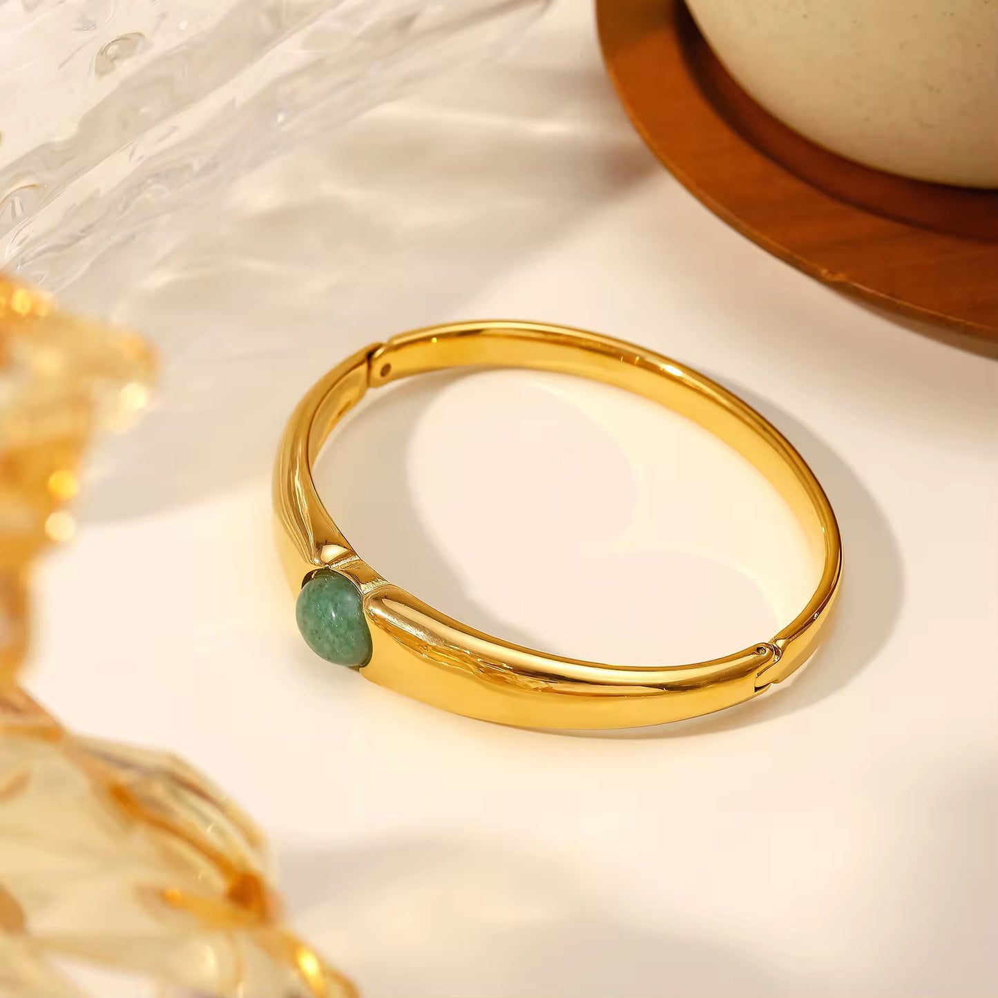 Green Moss Bangle