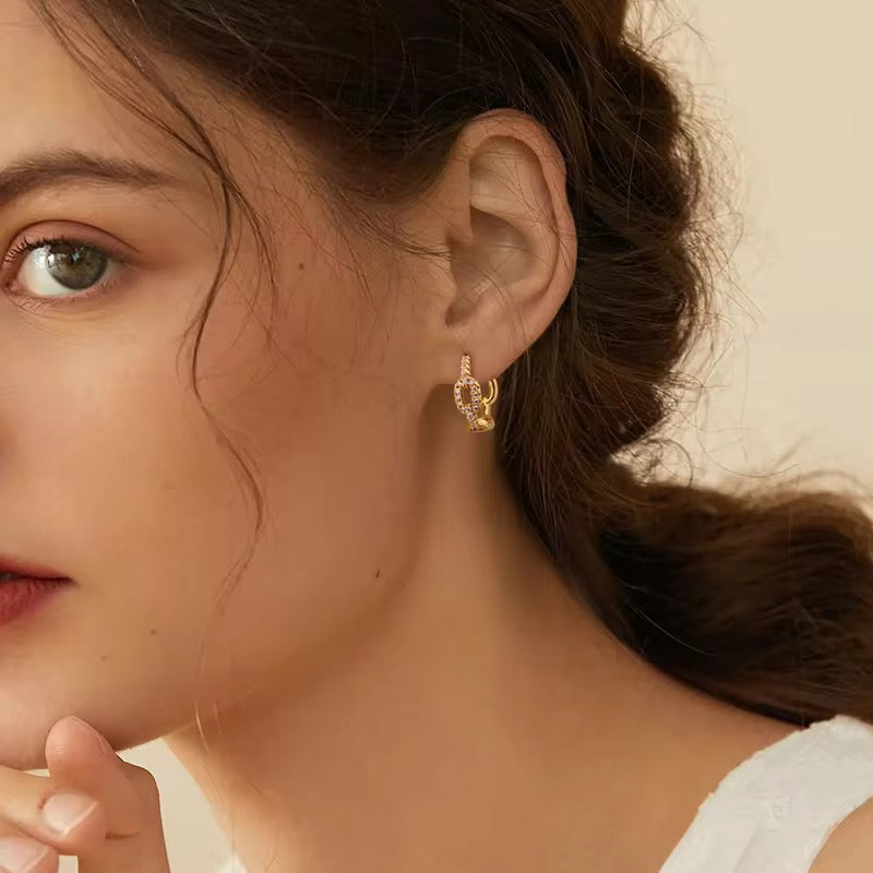 Sally Gold Hoops