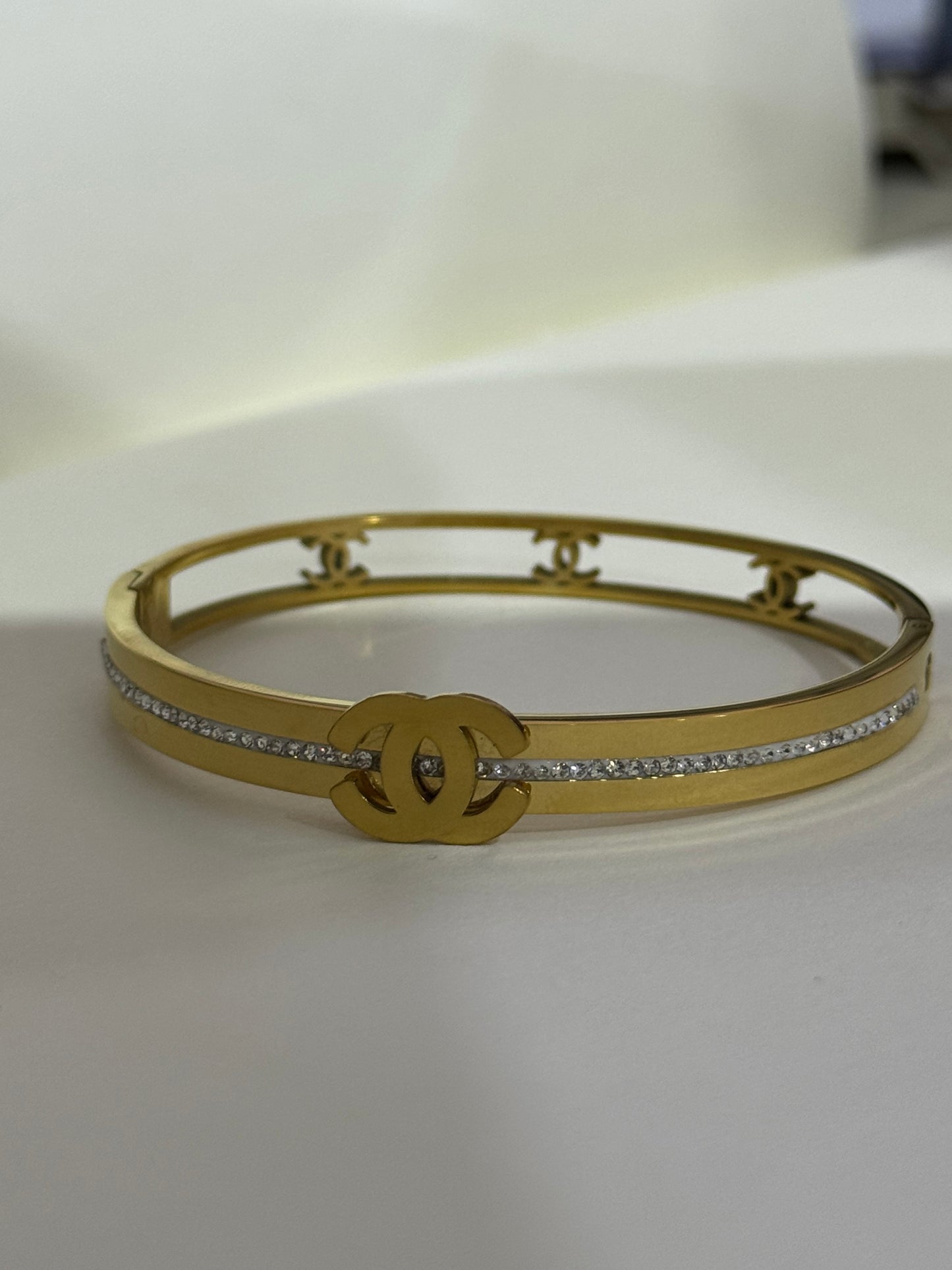 Channel Linear Bangle