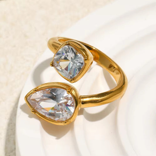 Tear Square Ring (Adjustable Size)