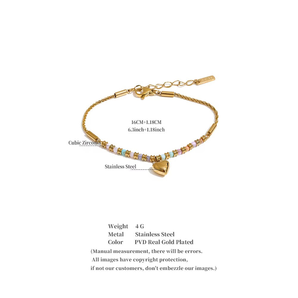 Pastel Heart Bracelet