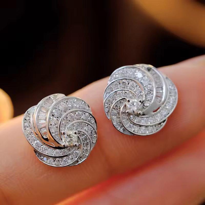 Silver Rotating Studs