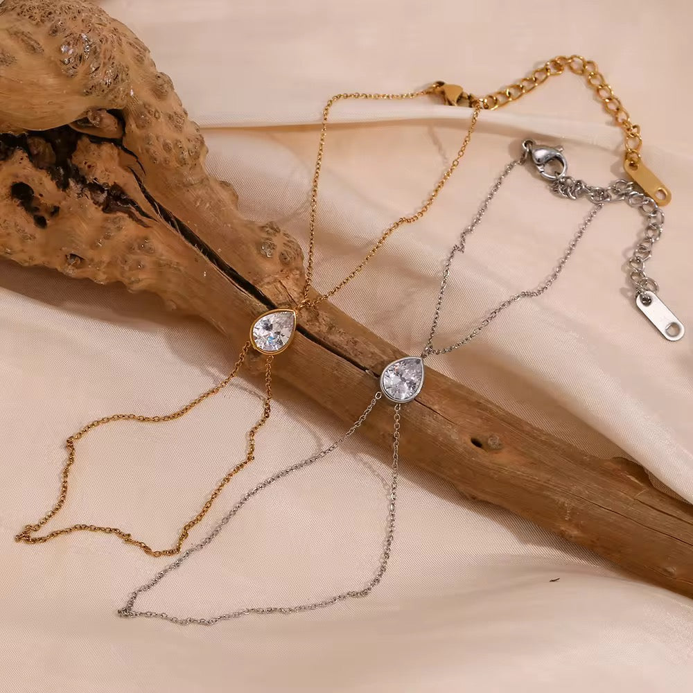 Teardrop Handchain Bracelet