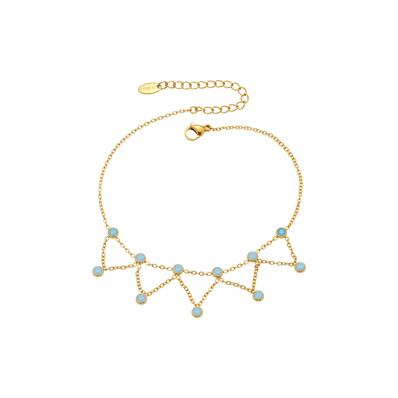 Tassel Zirconia Anklet