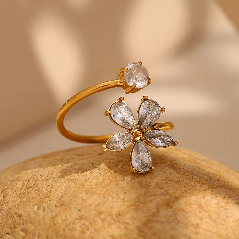 Hibiscus Open Ring