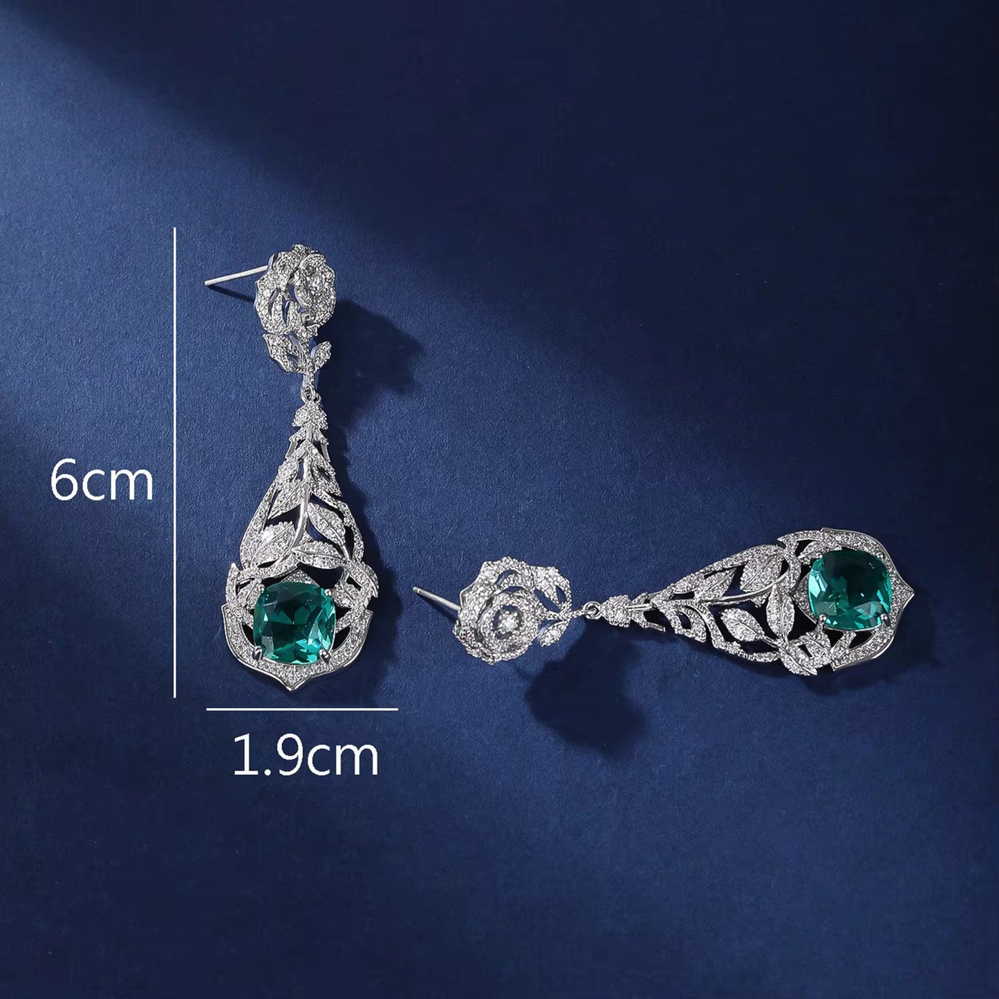 Emerald Rose Luxe Earrings