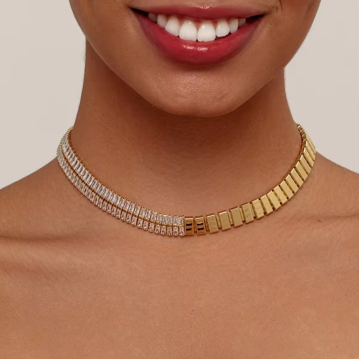 Double Tennis Necklace