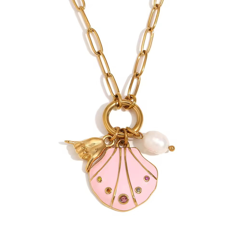 Pink Ocean Necklace