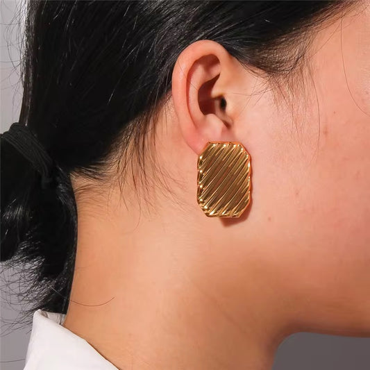Slanted Stripes Studs