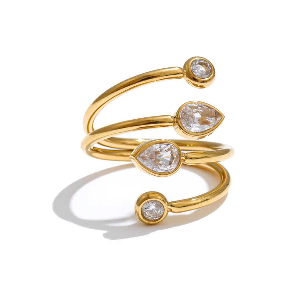 Tetra Zircon Ring