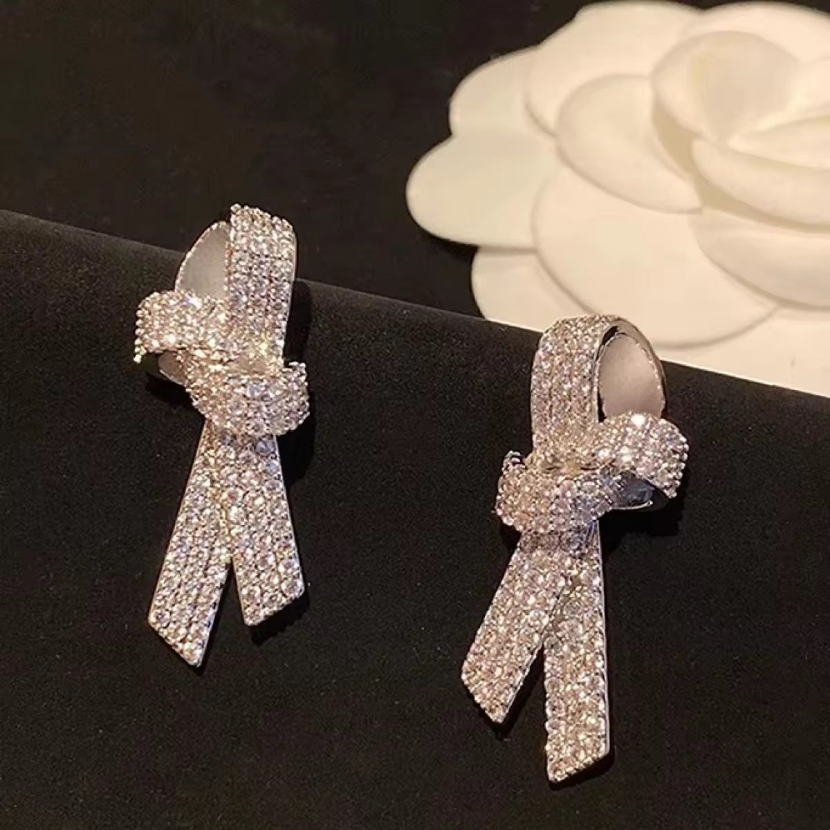 Silver Knot Earrings