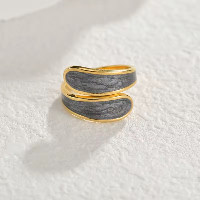 Grey Open Ring