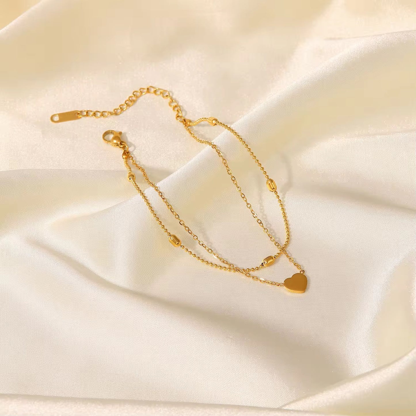 Love Double Layer Anklet