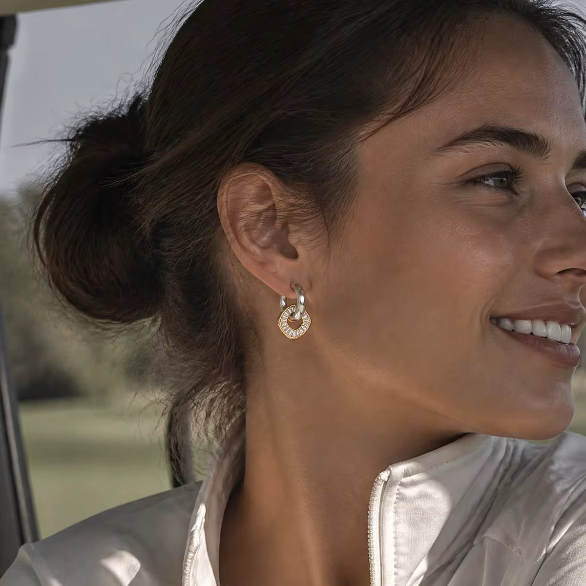 Meravel Square Hoops