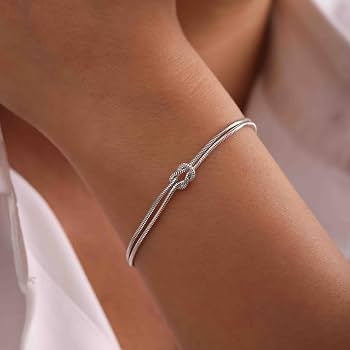 Silver Love Knot Bracelet