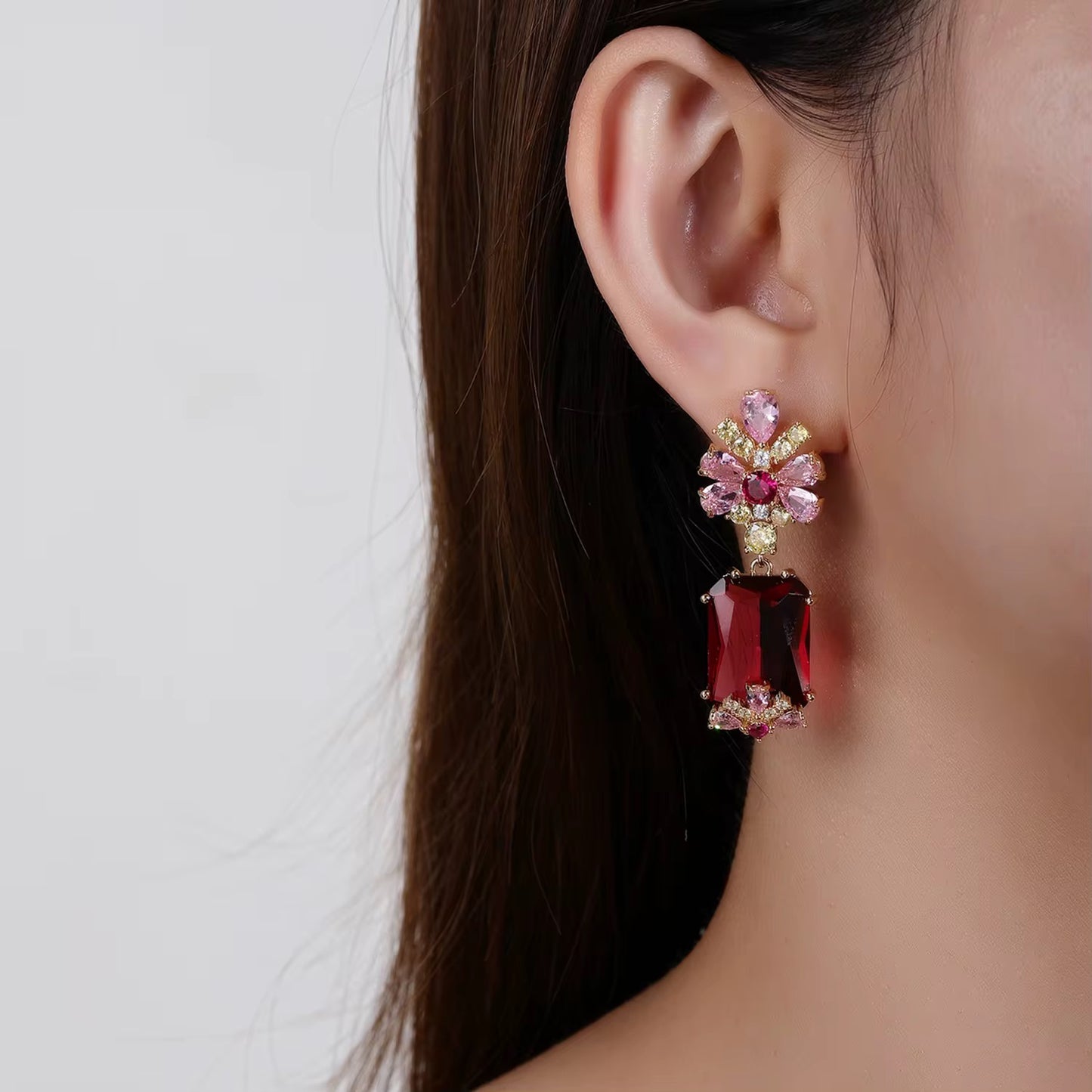 Burgundy Luxe Earrings