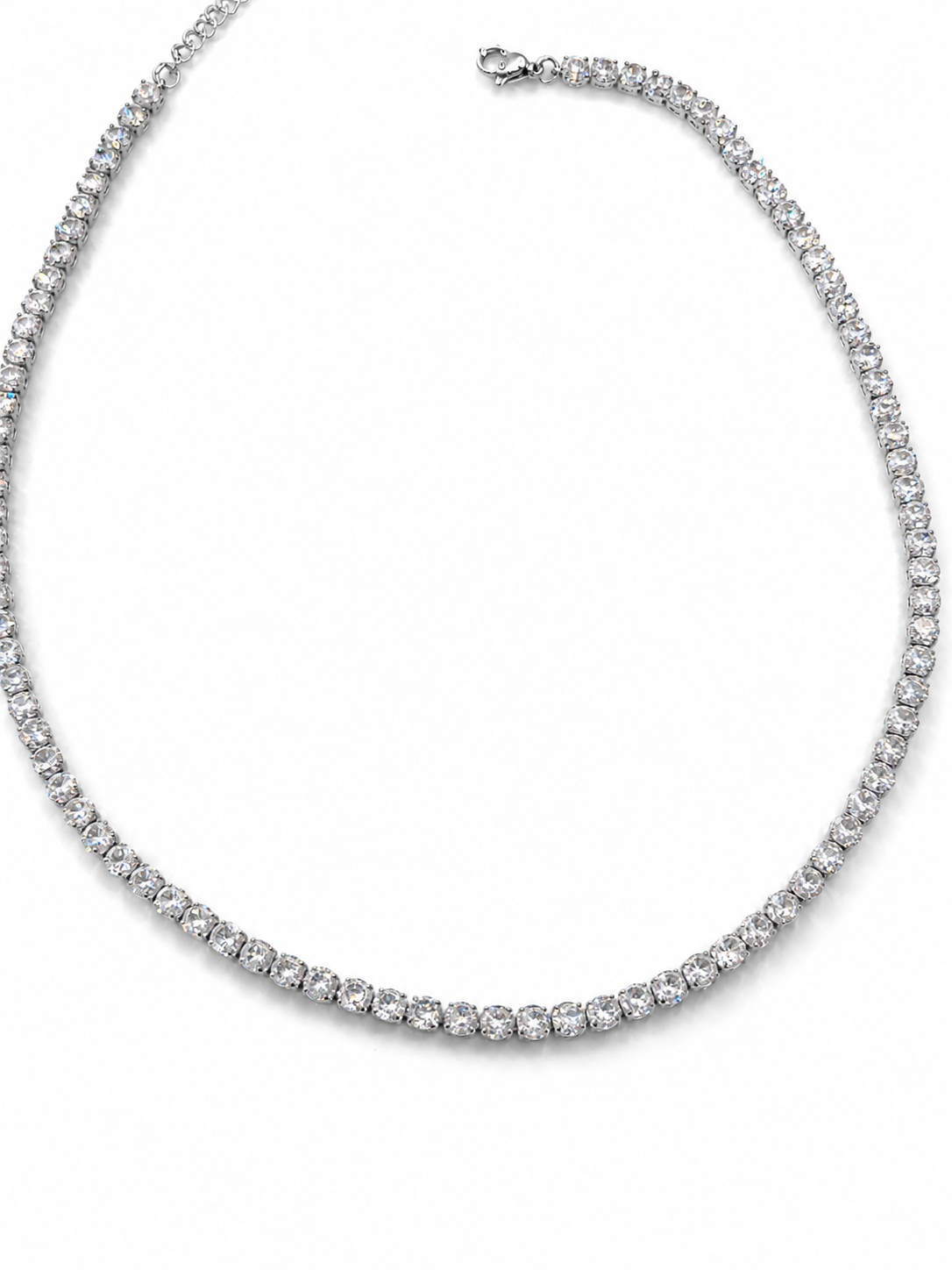 Diamente Silver Tennis Necklace