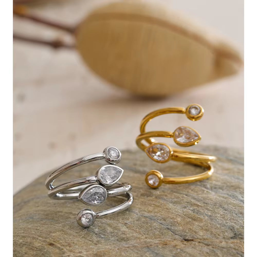 Tetra Zircon Ring