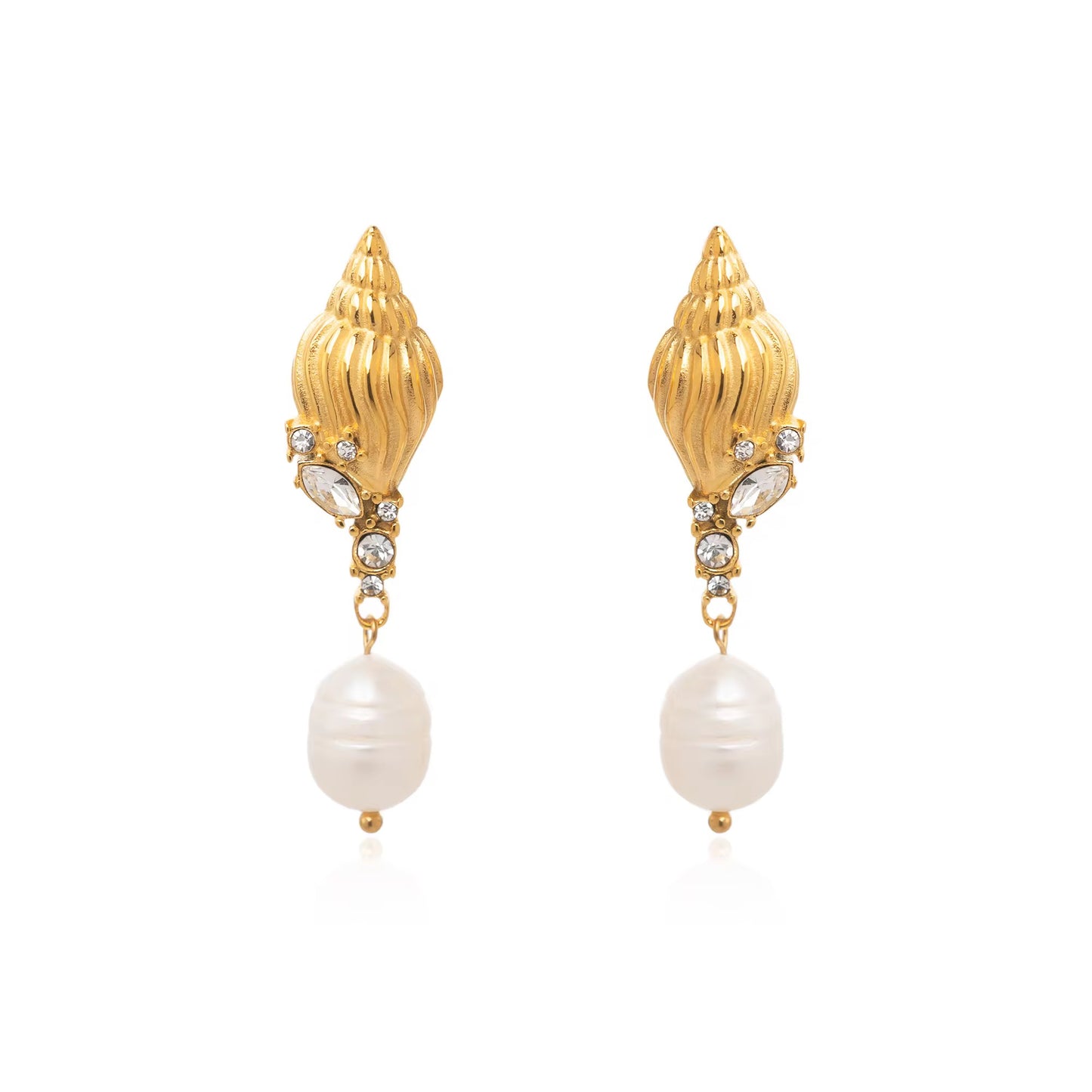 Luxira Pearl Hoops