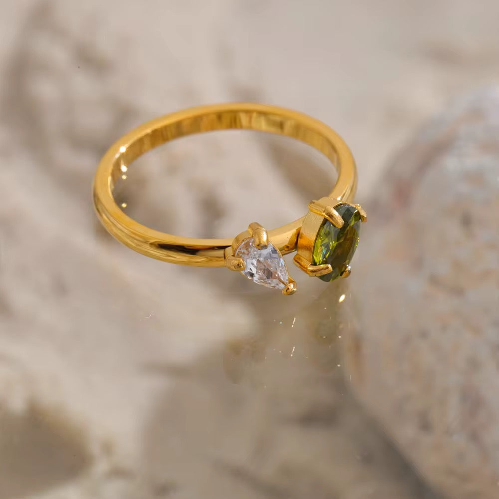 Olive Diamond Ring