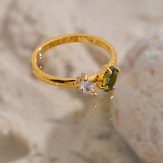 Olive Diamond Ring