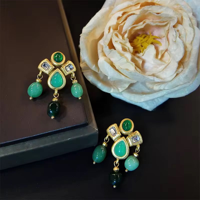 Greenish Antique Earrings