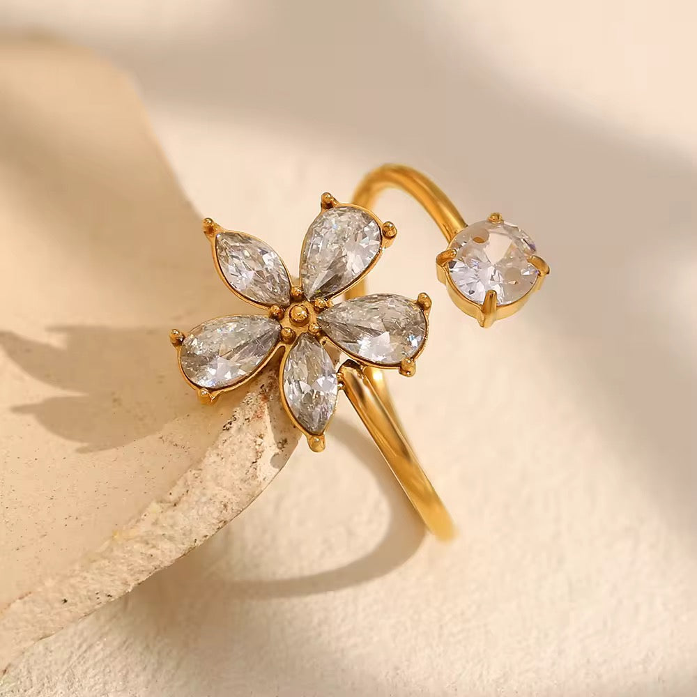 Hibiscus Open Ring