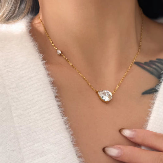 Double Teardrop Necklace