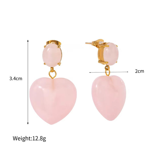 Rose Stoneheart Earrings
