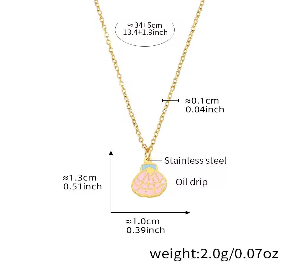 Mini Pink Shell Necklace