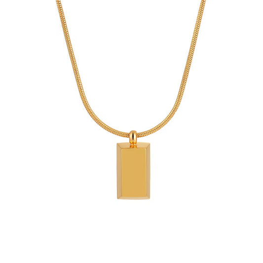 Gold Brick Necklace