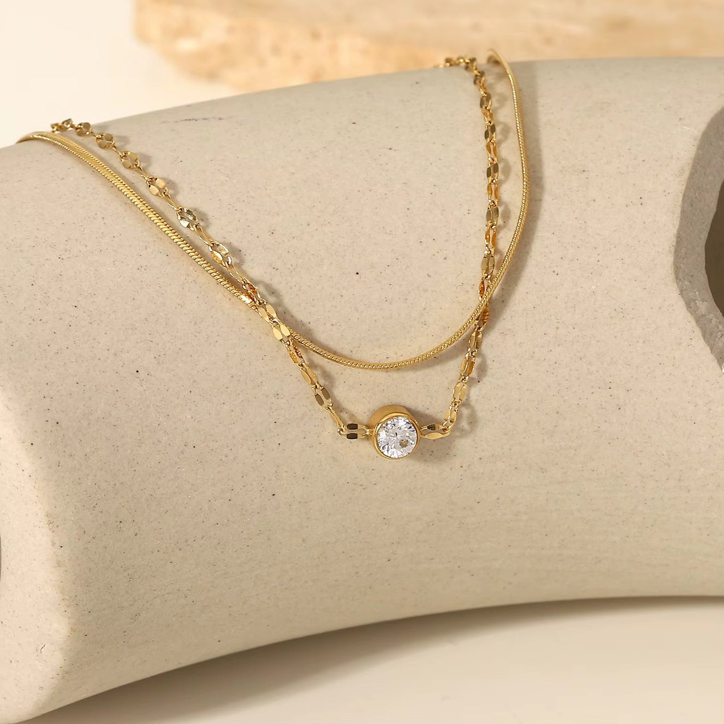 Crushed Double Layer Bracelet