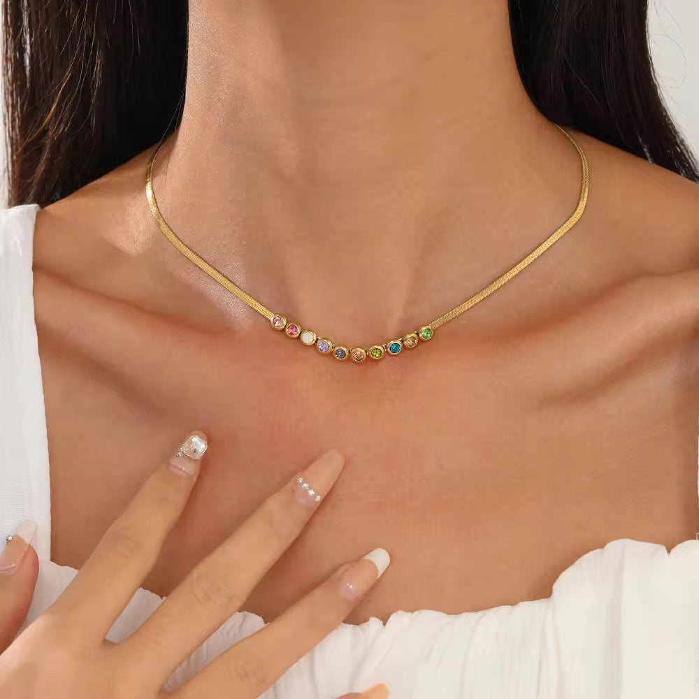 Multicolor Beetles Necklace