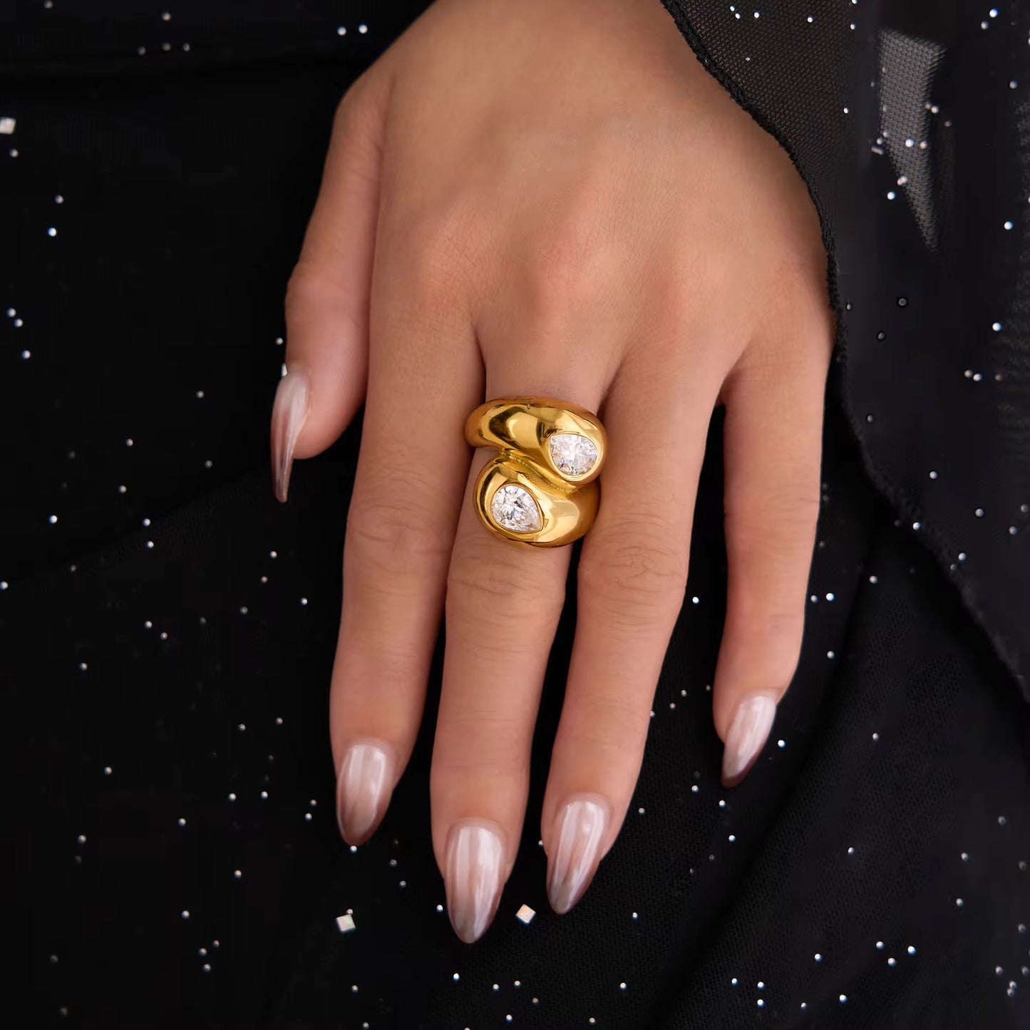 Sober Zircon Ring