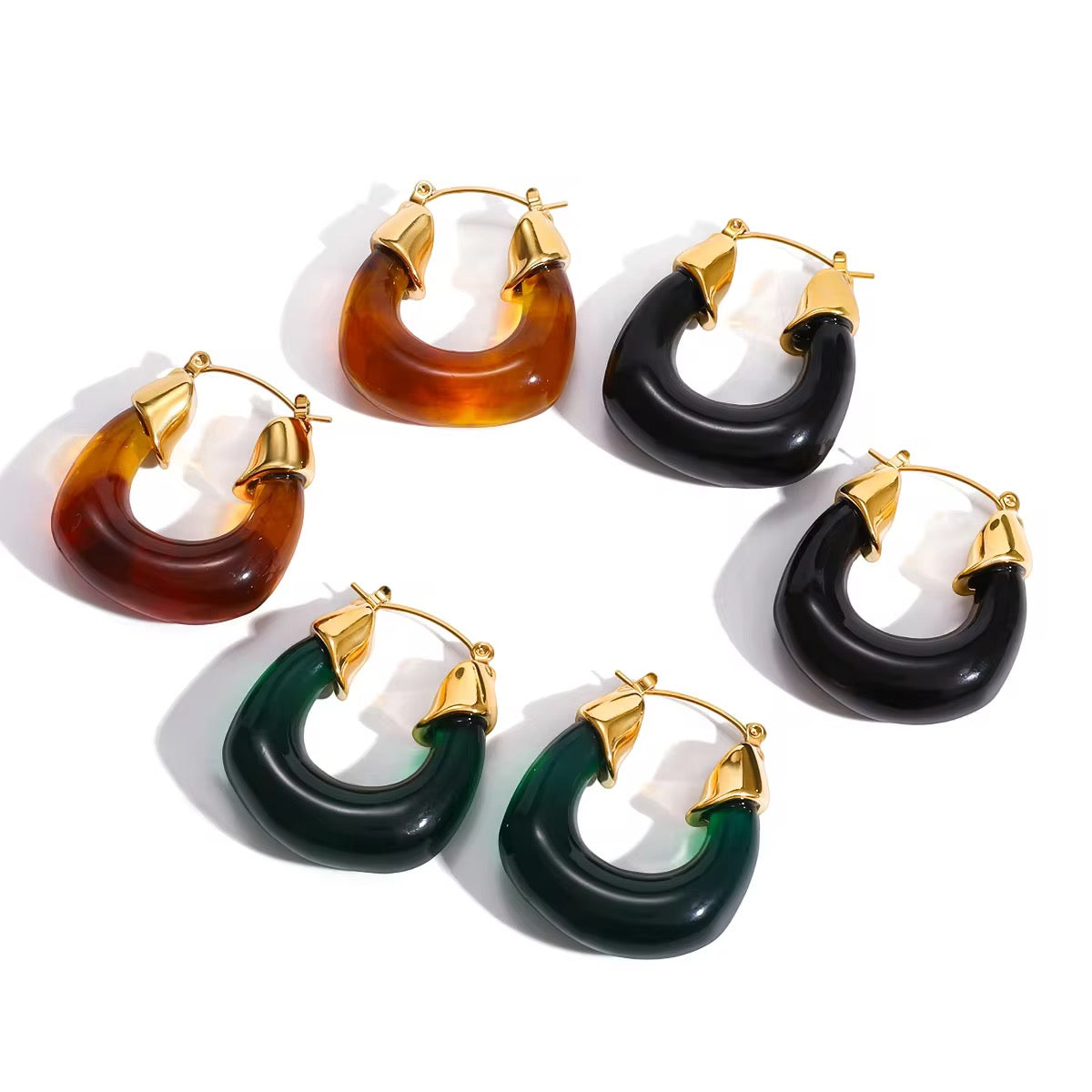 Chunky Resin Hoops