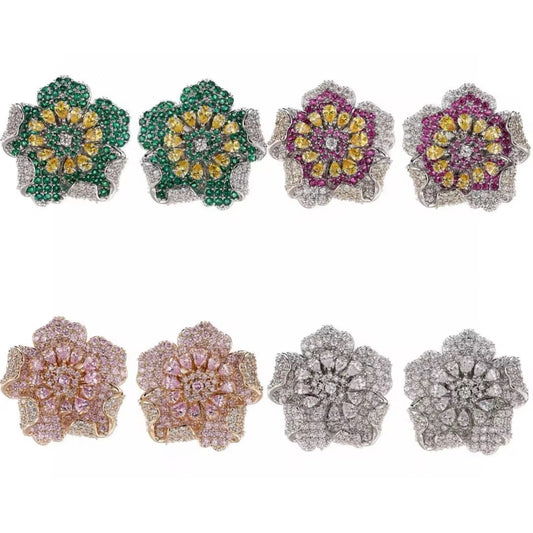 Rose-gold Willow Luxe Studs