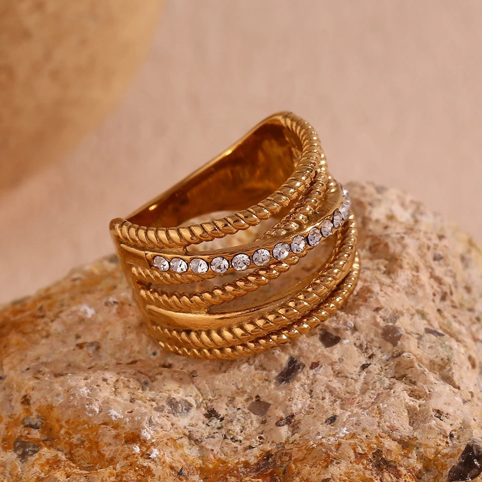 Jaguar Layered Ring