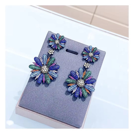 Multicolor Luxury Magnolia  Earrings
