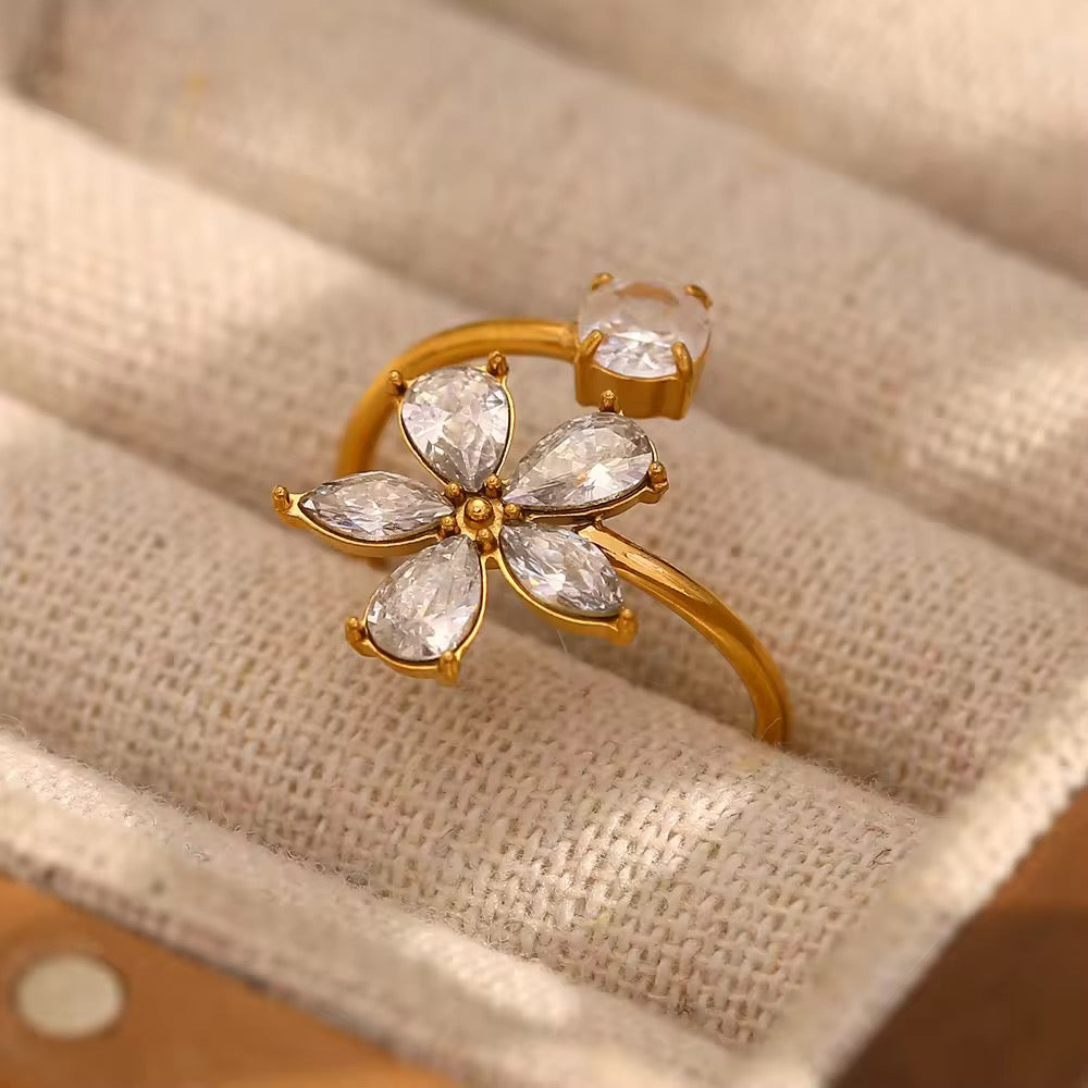 Hibiscus Open Ring
