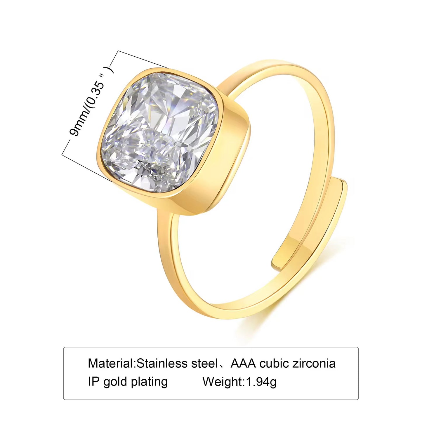 Cubes Gold Ring