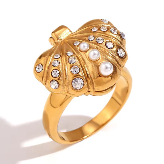 Magnetic Pearl Shell Ring