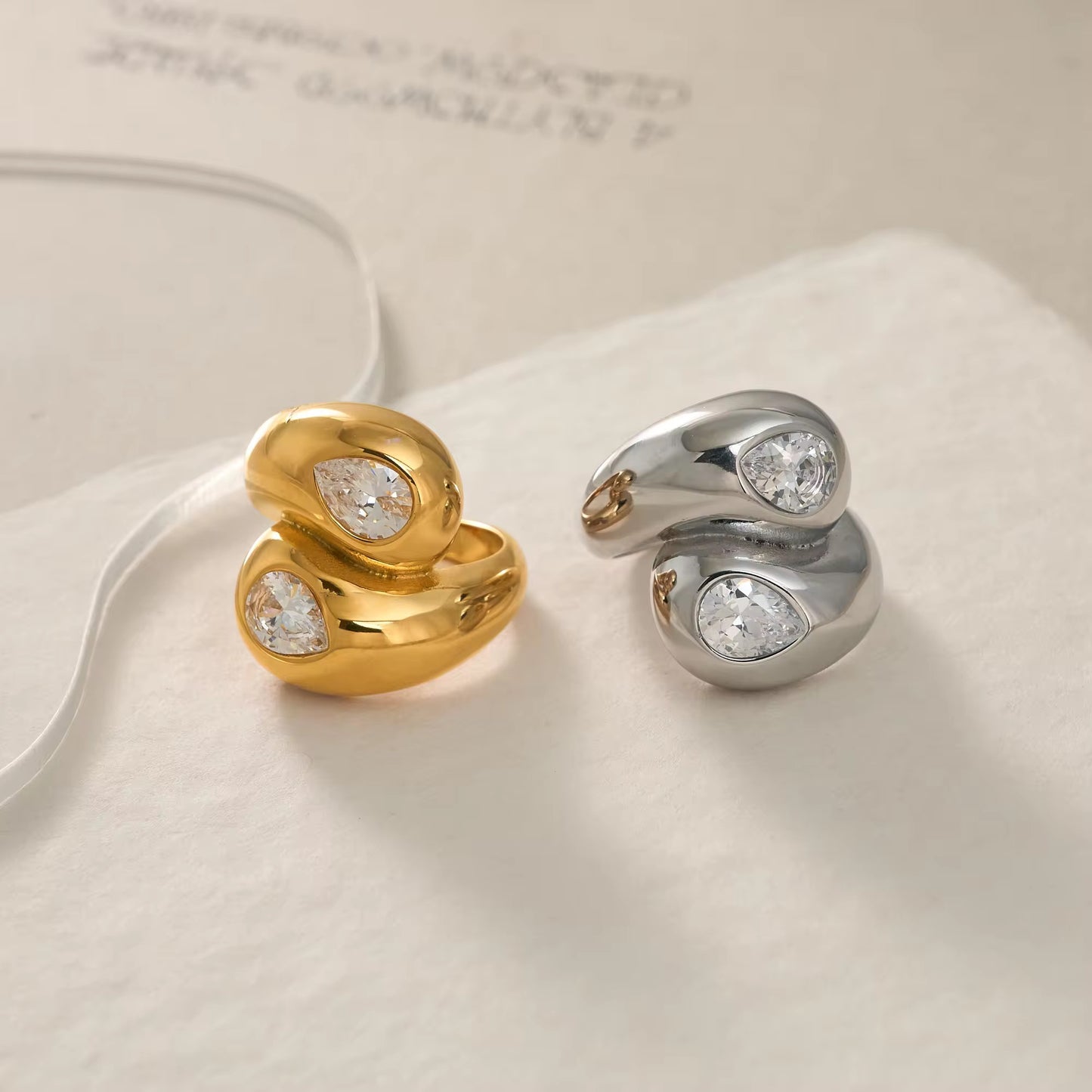 Sober Zircon Ring