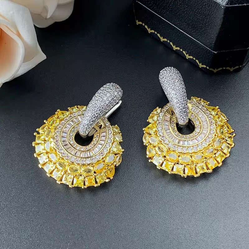 Yellow Dhanak  Luxe Studs