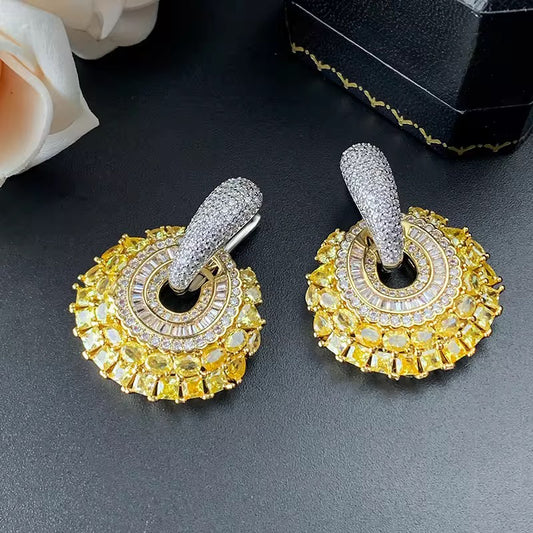 Yellow Dhanak  Luxe Studs