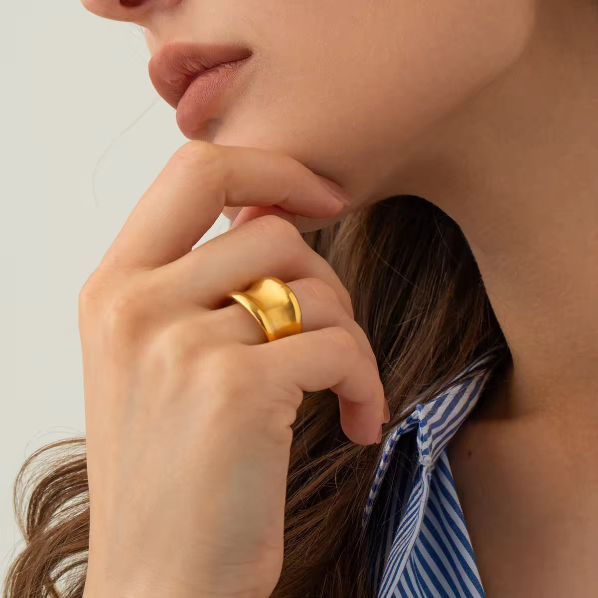 Brushed Solid Ring