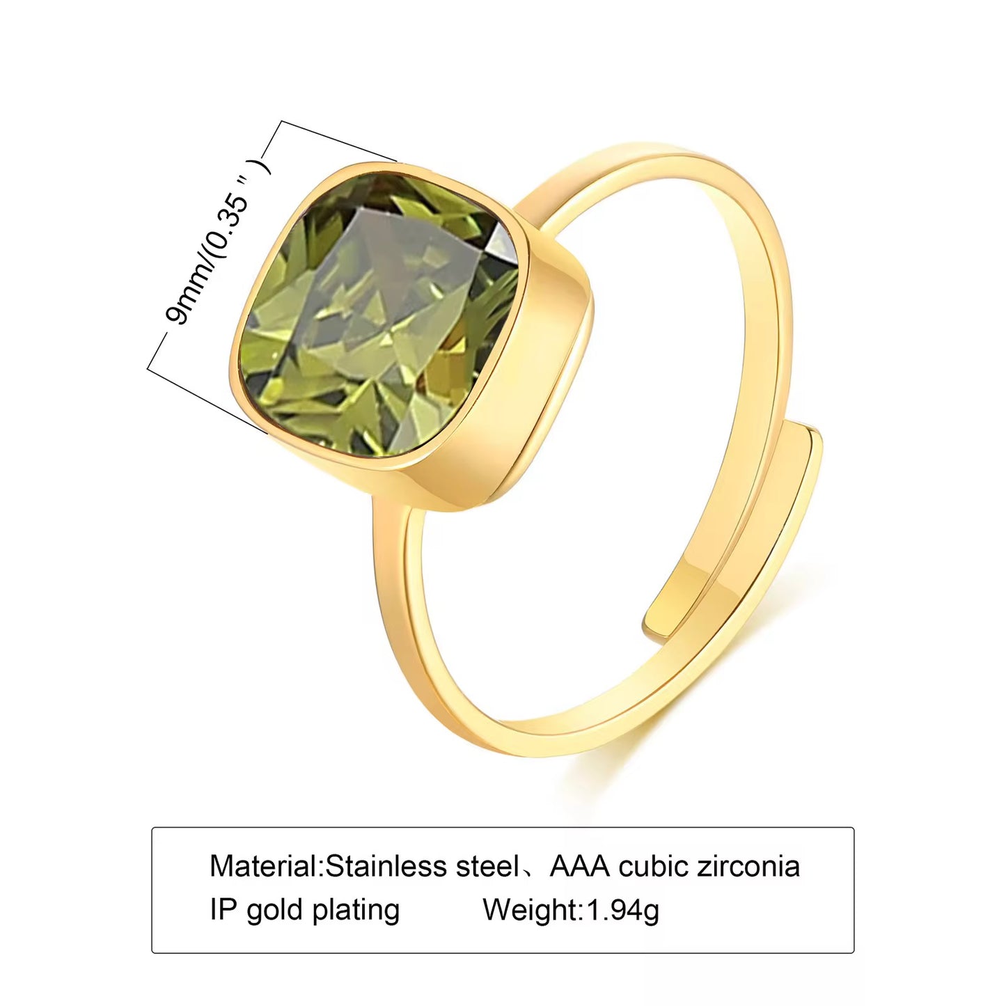 Cubes Gold Ring