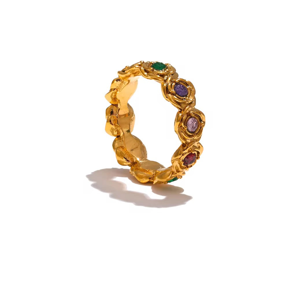 Rainbow Roses Ring