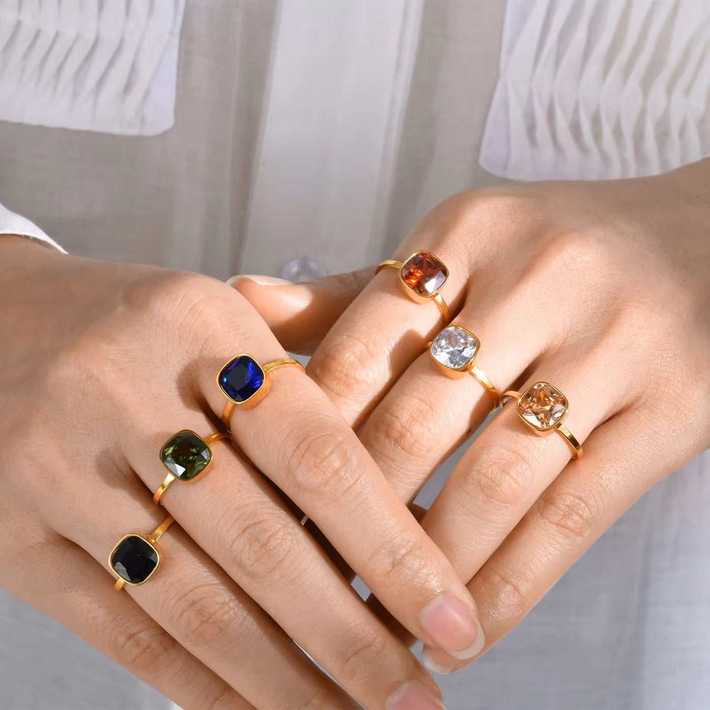 Cubes Gold Ring
