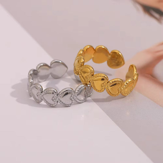 Heart Dotted Ring